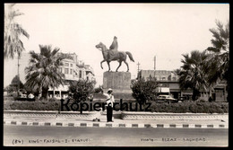 ALTE POSTKARTE BAGHDAD KING FAISAL I STATUE POLICEMAN OFFICER Police Polizist Bagdad Irak Iraq Postcard AK Ansichtskarte - Iraq