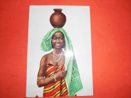 B641 Dar El Salaam Cost Woman Presenza Di Alcune Pieghe E Residui Carta Dove Manca Francobollo - Tanzanie