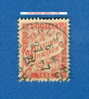 1893 - 1935 N° 34 ORANGE TAXE  27.7. 21 OBLITÉRÉ DOS CHARNIÈRE 100.00 € - Usados