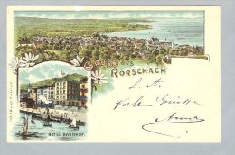 AK SG Rorschach 1899-09-25 Litho W.Wieber - Rorschach