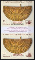 Hungary 2000. Hunphilex Special 2 Blocks In One Pairs - Coronation Robe - MNH (**) Michel: Block 257 I. - Variétés Et Curiosités
