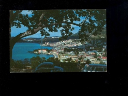 VIRGIN ISLANDS : CHARLOTTE AMALIE St Thomas : As Seen From Bluebeard's Castle 1971 / Auto Volkswagen VW Beetle Cox - Virgin Islands, US