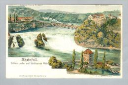 AK SH Rheinfall 1917-06-20 Litho C.Steinmann #2171 - Altri & Non Classificati