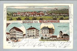 AK SH Wilchingen 1908-10-08 Litho D.Guggenheim #8306 - Sonstige & Ohne Zuordnung