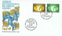 ONU-L11 - NATIONS-UNIES Bureau De Vienne N° 9/10 Sur  FDC Frauendekade 1980 - FDC