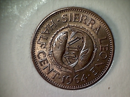 Sierra Leone 1/2 Cent 1964 - Sierra Leona