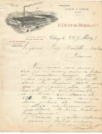 COURRIER F. DUPUIS, MERLE & Cie TISSAGES à THIZY Et CUBLIZE (RHONE) 1898 - 1800 – 1899