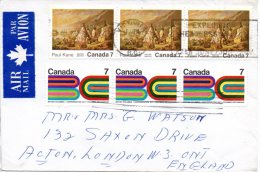 CANADA. N°463 De 1971 Sur Enveloppe Ayant Circulé. Campement Indien/Tableau. - Indianen