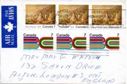 CANADA. N°463 De 1971 Sur Enveloppe Ayant Circulé. Campement Indien/Tableau. - Indiani D'America