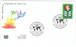 ONU-L28 - NATIONS UNIES Bureau De Vienne N° 13 Sur FDC 35e Anniversaire 1980 - FDC