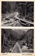 FLOTTAGE DU BOIS / FLOATING TIMBER : CANAL De FLOTTAGE [ CONVEYING CHANNEL ] - FELSÖVISÓ / VISEU DE SUS ~ 1940 (s-119) - Romania
