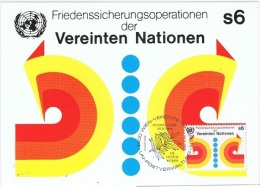 ONU-L32 - NATIONS UNIES Bureau De Vienne N° 11 Sur Carte Maximum - Maximumkarten