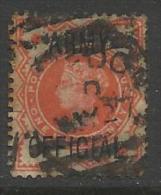 GRANDE BRETAGNE , 1/2 P , Victoria , Surchargé " ARMY OFFICIAL " , 1896 - 1901 , N° Y&T 41 - Dienstzegels