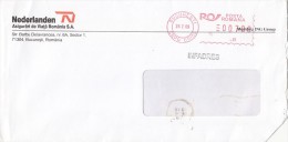 1959FM- AMOUNT 7, BUCHAREST, RED MACHINE STAMPS ON COVER, 2009, ROMANIA - Briefe U. Dokumente