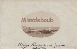 ALGERIE - Carte Photo - DJELFA - Vue Prise Du Nord Face Au Sud Ouest - Djelfa En 1905  -  2 Scans - Djelfa