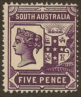 SOUTH AUSTRALIA 1894 5d QV SG 235 HM #MN175 - Mint Stamps