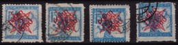 1920 - SHS - Postage DUE - 11.5 - Mi 44-47I - DARK BLUE - Portomarken