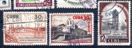 Cuba ; 1957 ; 3 Aéro Divers  ; N° Y: A174 - A176 - A177 - ,  Ob. ;  Cote Y : 3.20 E. - Luftpost