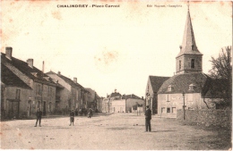 CPA 52 (Haute-Marne) Chalindrey - Place Carnot, Café Du Commerce 1907 - Bien Animée - Chalindrey