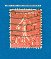 VARIÉTÉS FRANCE 1926 N° 199  SEMEUSE LIGNÉE 50 C  OBLITÉRÉ ARTHUR MAURY 20.00 € - Oblitérés