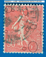 VARIÉTÉS FRANCE 1926  N° 199  SEMEUSE LIGNÉE 50 C  OBLITÉRÉ - Used Stamps