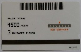 MEXICO - Bell Telephone - Alcatel Trial - 4500 Pesos -  3 Units - 5 Pieces Known - RRRR - Mexico