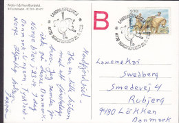 Norway PPC Nordfjordeid "B" In Red LANDSKAPPLEIKEN 1990 To LØKKEN Denmark Folk Music & Dancing (2 Scans) - Lettres & Documents