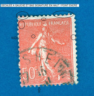 1924 / 1932 N° 199 SEMEUSE LIGNÉE DOS CHARNIÈRE OBLITÉRÉ - Used Stamps