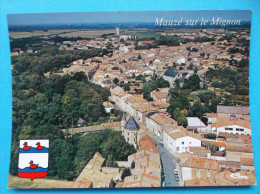 79 : MAUZE Sur Le MIGNON : VUE AERIENNE  ,  C.P.M..,carte En Trés Bon état : - Mauze Sur Le Mignon