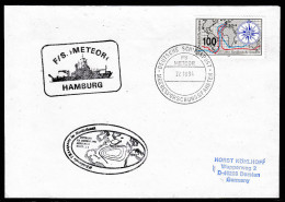ARCTIC,GERMANY,FS"METEOR",22.10.1994,Exped.  No. 30/2 , 2 Cachets + Ships Marking   !! Look Scan !! 30.4-17 - Spedizioni Artiche