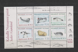 Yvert Bloc 3 ** Neuf Sans Charnière MNH Animaux Animals Phoque Morse éléphant De Mer - Blocks & Kleinbögen