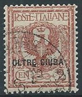 1925 OLTRE GIUBA USATO AQUILA 2 CENT - W144-3 - Oltre Giuba