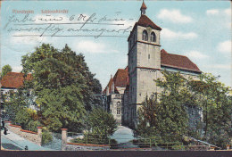 Germany Deutsches Reich PPC Pforzheim Schlosskirche PFORZHEIM 1912 To STUTTGART (2 Scans) - Pforzheim