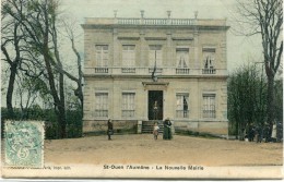 CPA 95 ST OUEN LA NOUVELLE  MAIRIE 1908 - Saint-Ouen-l'Aumône