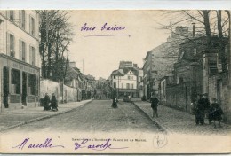 CPA 95 ST OUEN L AUMÔNE PLACE DE LA MAIRIE 1903 - Saint-Ouen-l'Aumône