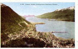 ALASKA - JUNEAU LOOKING DOWN GASTINEAU CHANNEL - Juneau