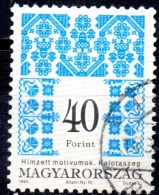 HUNGARY 1994 Traditional Patterns - 40fo. - Multicoloured  FU - Oblitérés