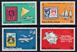 A0377 GILBERT & ELLICE ISLANDS 1974, SG 232-5 Centenary Universal Postal Union (UPU),  MNH - Gilbert- Und Ellice-Inseln (...-1979)