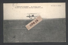 Chalon - Aviation - 16 Oct 1910 - Fischer Sur Son Biplan Farman Quitant Le Sol - Reuniones