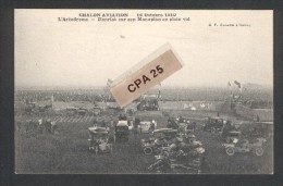 Chalon - Aviation - 16 Oct 1910 -l'Aérodrome - Henriot Sur Son Monomlan En Plein Vol - Voitures - Animation - Reuniones