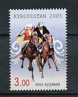 (cl 17 - P7) Kirghizstan ** N° 344 (ref. Michel Au Dos) - Sport équestre : Le Kyz Kuumai - - Kirghizstan