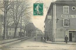 Ref - F810 - Isere - Les Avenieres - La Place - Hotel Vacher - Theme Hotels  - Carte Bon Etat - - Les Avenières