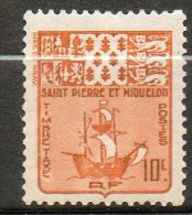 St Pierre Et Miquelon  Taxe Armoirie  1947  N°67 - Postage Due