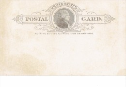 UNITED STATES 1888 - UNIQUE PRE-STAMPED POSTAL CARD OF 1 CENT NOT MAILED - INVITATION IN JANUARY 1888 IN GERMAN TO A PER - Covers & Documents