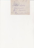 PETITE ENVELOPPE EN FRANCHISE MILITAIRE -CACHET VIOLET RESERVE GENERALE MATERIEL SANITAIRE -2eme ARMEE - 1. Weltkrieg 1914-1918