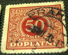 Czechoslovakia 1928 Postage Due 50h - Used - Postage Due