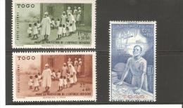 TOGO  POSTE AERIENNE  N°6/8 NEUF * - Unused Stamps