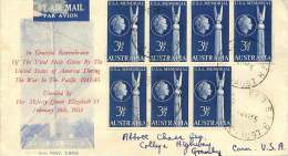 1955  American Memorial  SG 283 X7  On Mappin & Curran FDC To USA - FDC