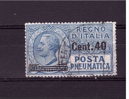 ITALY 1924-25 Overprinted 40 Cent  Sassone N° 7 Very Fine Used - Pneumatic Mail