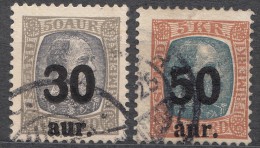 Iceland Island Ijsland 1925 Mi#112-113 Used - Used Stamps